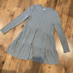 Topshop cut and sew cozy teired dress in gray sz4